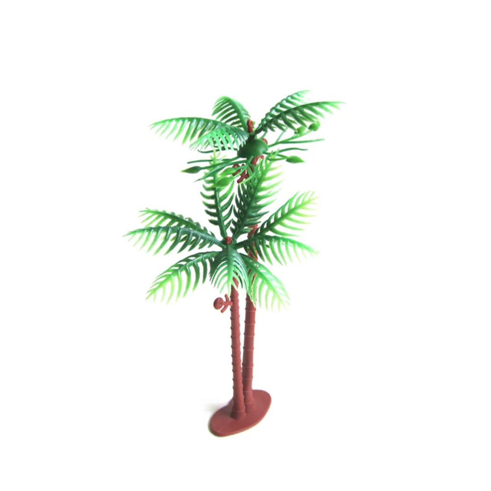 

10pcs Coconut Tree Model Micro Landscape Decoration Cake Tree Ornaments 14cm