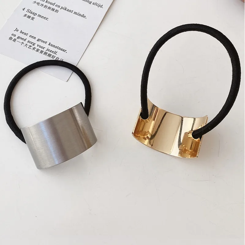 

DISCICI 2021 Metal Rubber Band Female Head Retro Hair Ring Ins Net Red Korean Head Rope Simple Temperament Super Fire