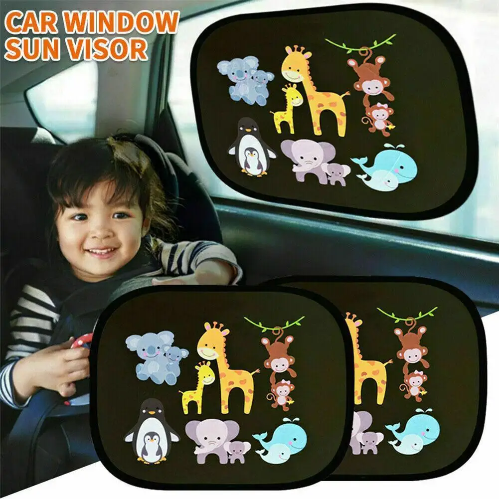 

Автомобильный солнцезащитный козырек, боковое окно, мультяшное окно для детей и взрослых, автомобильное окно, солнцезащитный козырек, сетк...