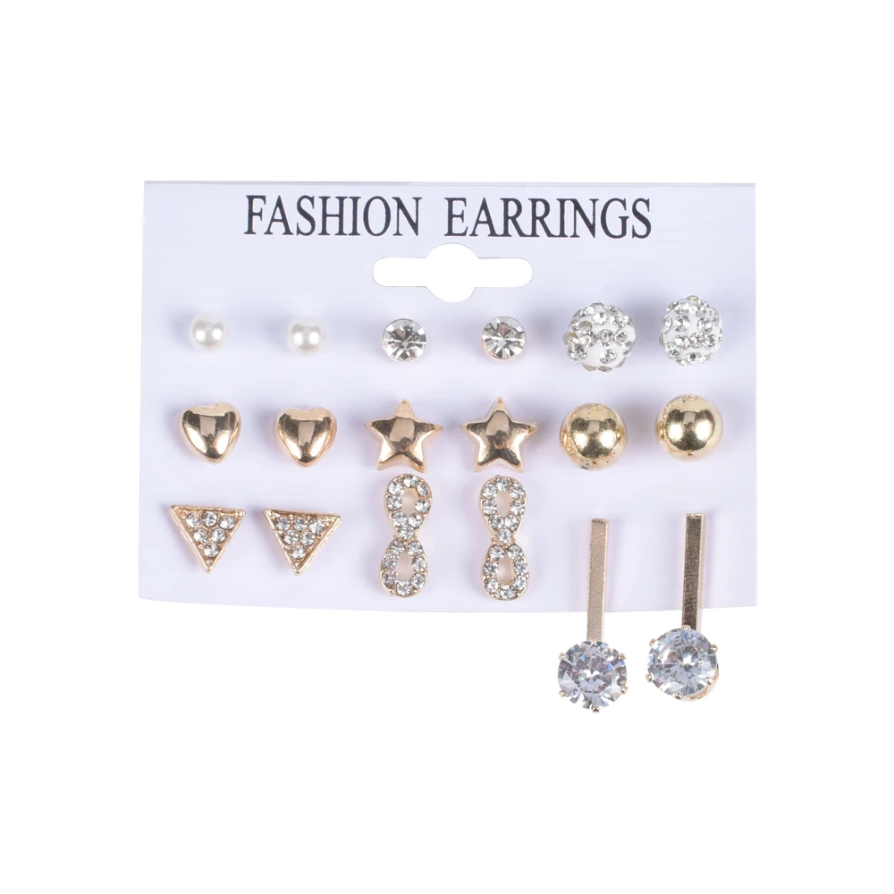 

Acrylic Pearl Tassel Hoop Earring Set For Women Fashion Jewelry 2020 Geometric Shell Dangling Hoop Stud Earring Popular Jewelry
