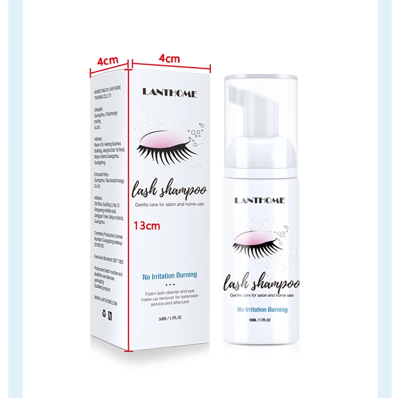 

50ml Eyelash Shampoo Make Up Eyelash Extended Brush Shampoo Set Make Up Eyelash Extended Brush Shampoo Set Cleaning