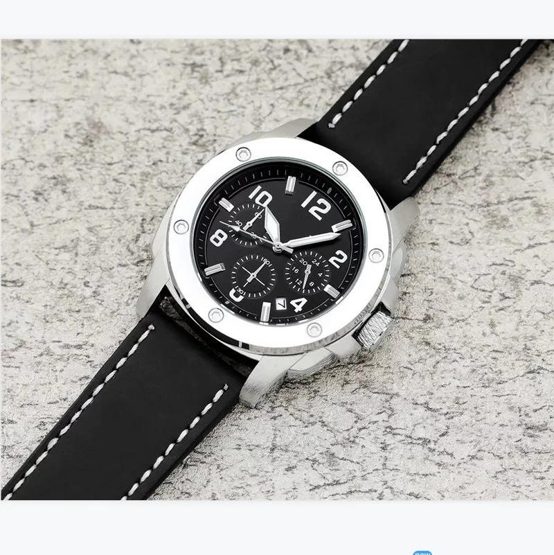 

Quartz Men Watch Luxury Top Brand AAA Quartz Watch Men Leather Strap Sports Clock Crystal Mirror Reloj De Hombre