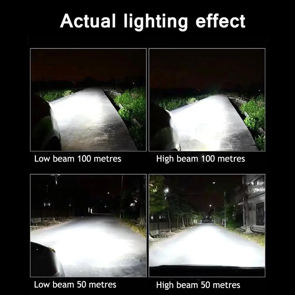 YOTONLIGHT супер яркость H4 светодиодные фары лампы Led H7 H11 Canbus Hb3 Hb3 9005 Hb4 9006 H8 H1 лампа автомобиля без ошибок 75 Вт 18000лм 6000 К