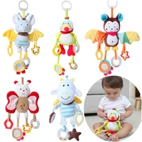 baby toys 0 12 months cartoon soft baby rattles bed bell plush toys teether musical appease rattles for newborn baby