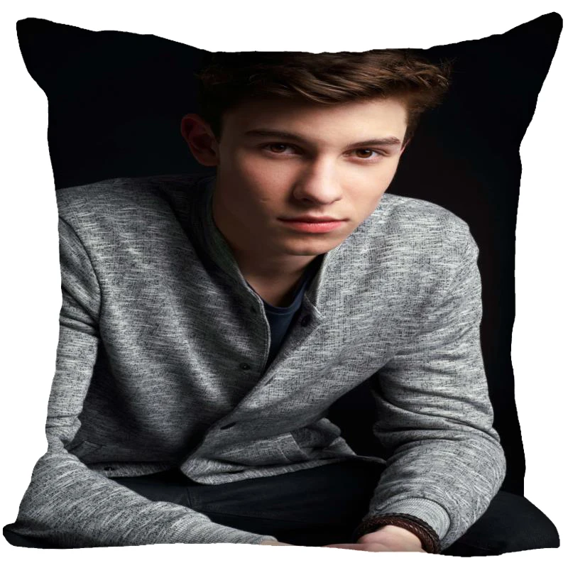 Shawn Mendes Подушка Чехол для дома декоративный чехол на подушки невидимые молнии Подушка Чехол s 40X40,45X45 см - Цвет: 5