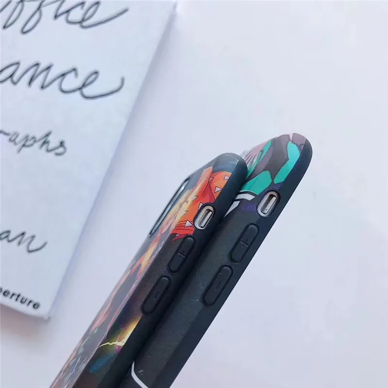 Мягкий ТПУ чехол Demon Slayer Kimetsu no Yaiba для iPhone 11 11pro max XS Max XR X 6 6S 7 8 Plus с японским аниме |