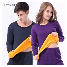 Pijamas Ropa interior térmica gruesa de terciopelo para hombre y mujer...