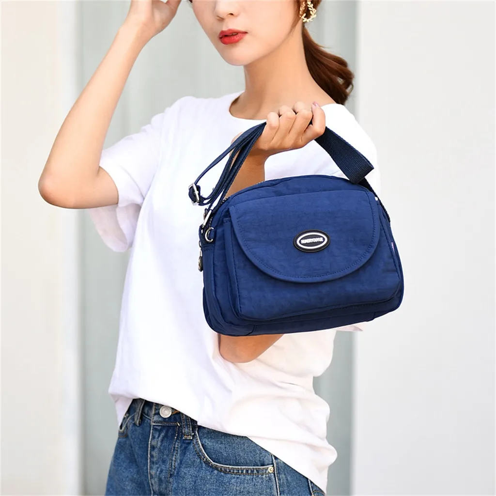 Роскошная Наплечная сумка женская нейлоновая водонепроницаемая элегантная