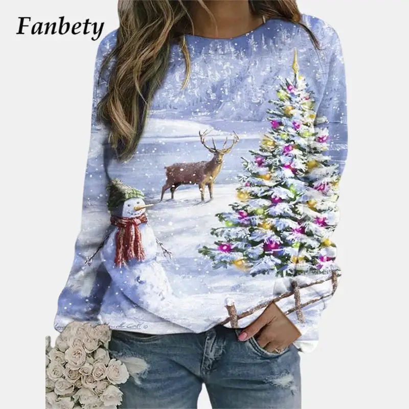 

Женская Повседневная Толстовка с круглым вырезом, с длинным рукавом