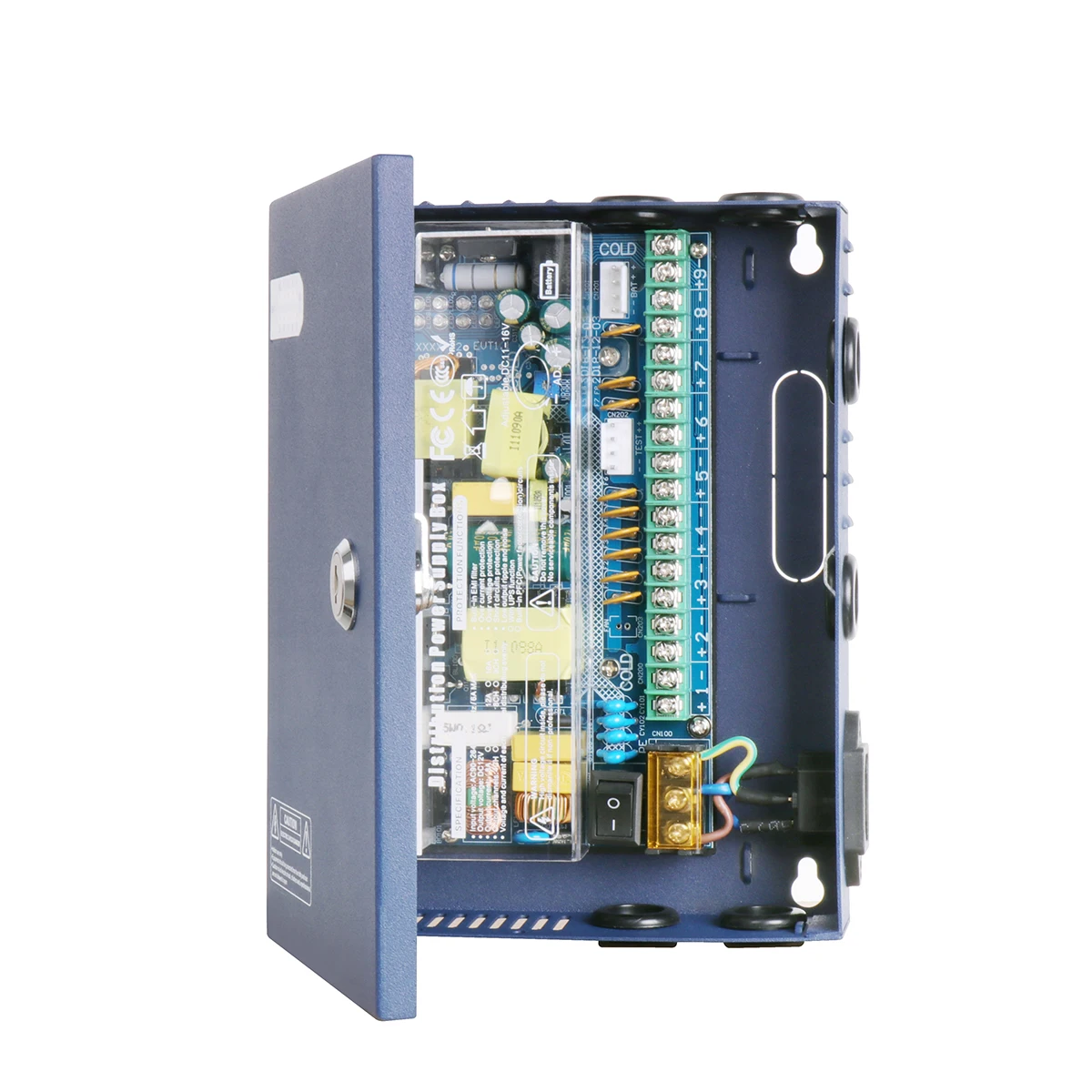 Новый металлический блок питания в штучной упаковке 9CH 10A камера видеонаблюдения