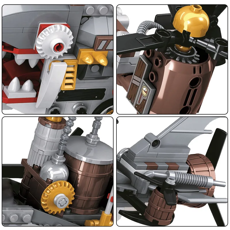 536 шт. Детский конструктор Акула | Игрушки и хобби