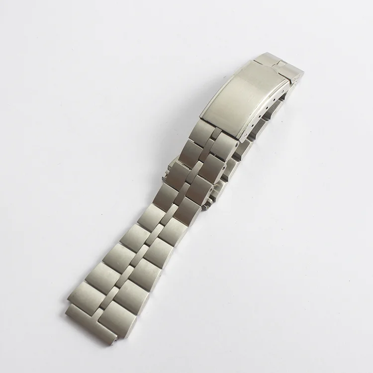 

20mm Stainless Steel Watch Band Strap Silver Brushed Luxury Replacement Metal Watchband Bracelet for Seiko