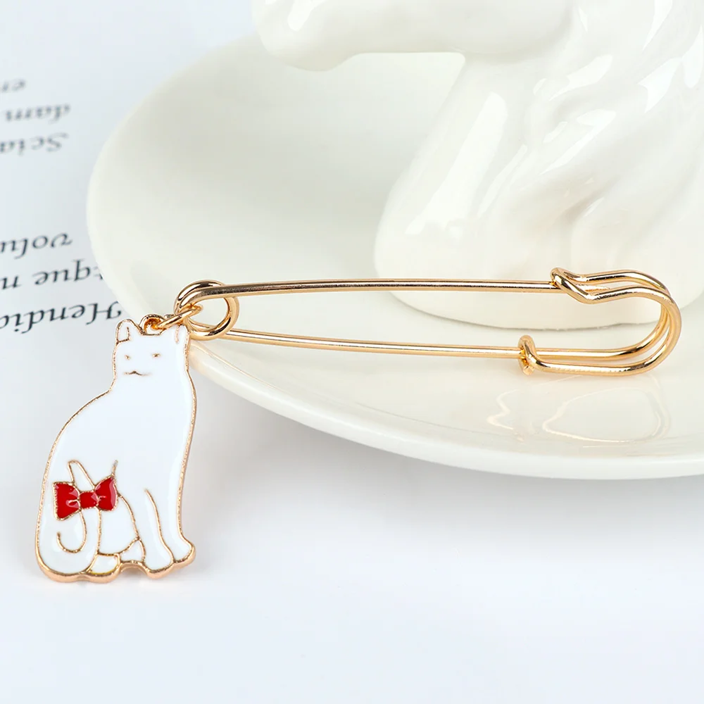 Автомобильный увлажнитель мультяшная кошка эмалированная брошь Милые модные в