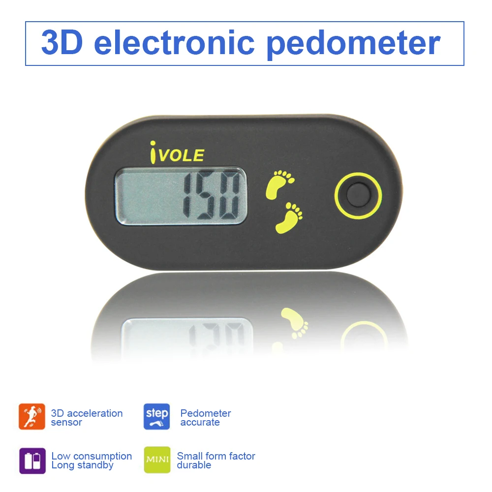 

Portable Sport Fitness Pedometer Walking Distance Walking Distance Fitness Calorie Step Counting Pedometer Fitness Equipment