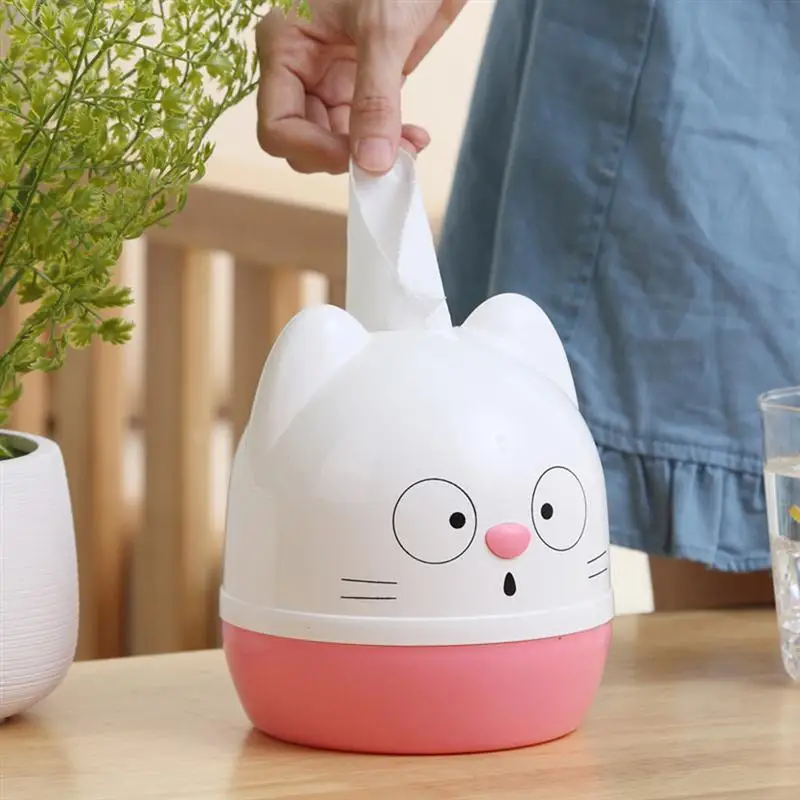 Cute Cartoon Tissue Box Napkin Paper Container Cat Case Towel Holder for Home Car Decoration | Дом и сад