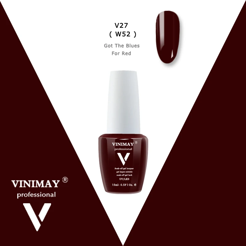VINIMAY Гель-лак для ногтей, новинка, 96 цветов, Гель-лак, Гель-лак для ногтей, набор праймеров, замачиваемый УФ-лак для ногтей, 15 мл - Цвет: V27