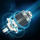 1 шт. H4 H6 BA20D светодиодные лампы для мотоциклетных фар 6000 лм 12 Вт CSP чипы рыбий глаз выпуклая линза прожектор двухцветный белый желтый