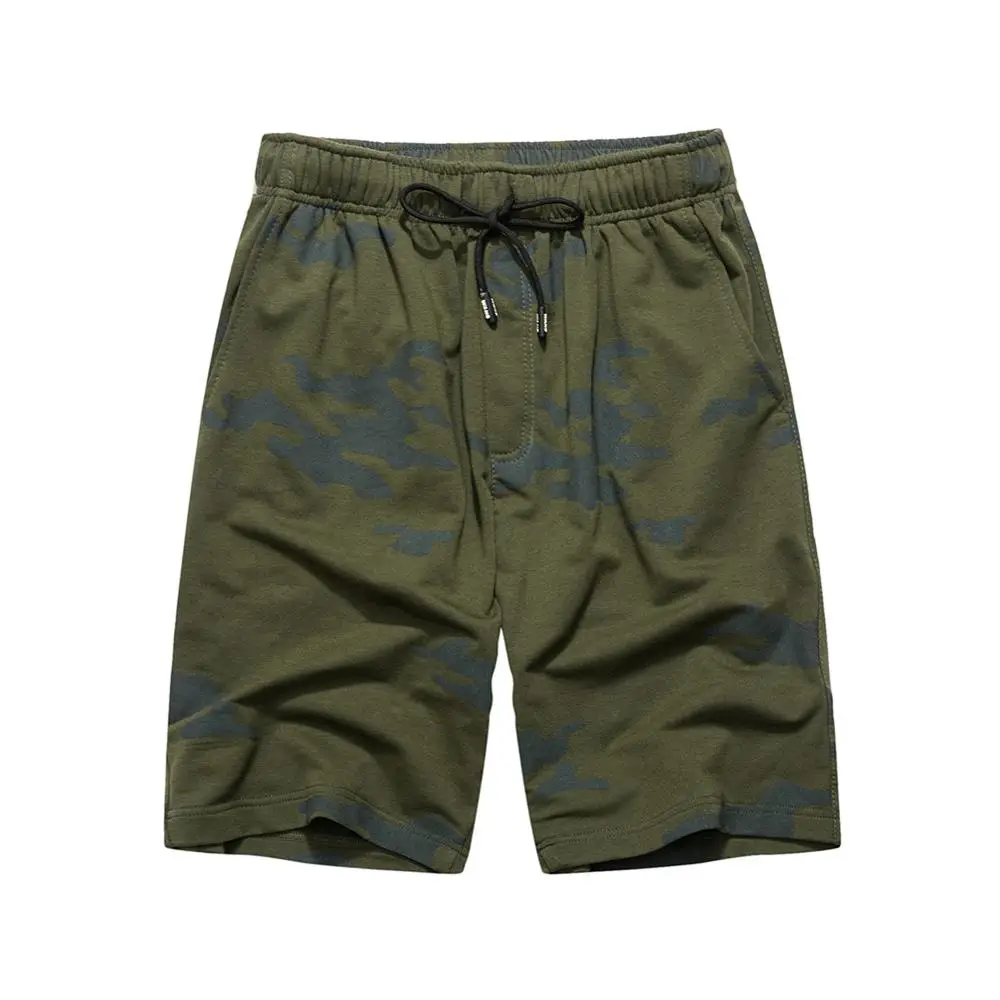 

Men's Camouflage Shorts Summer Soft Cotton Casual Knee Length Pants Men's Beach Track Sports Short Pants