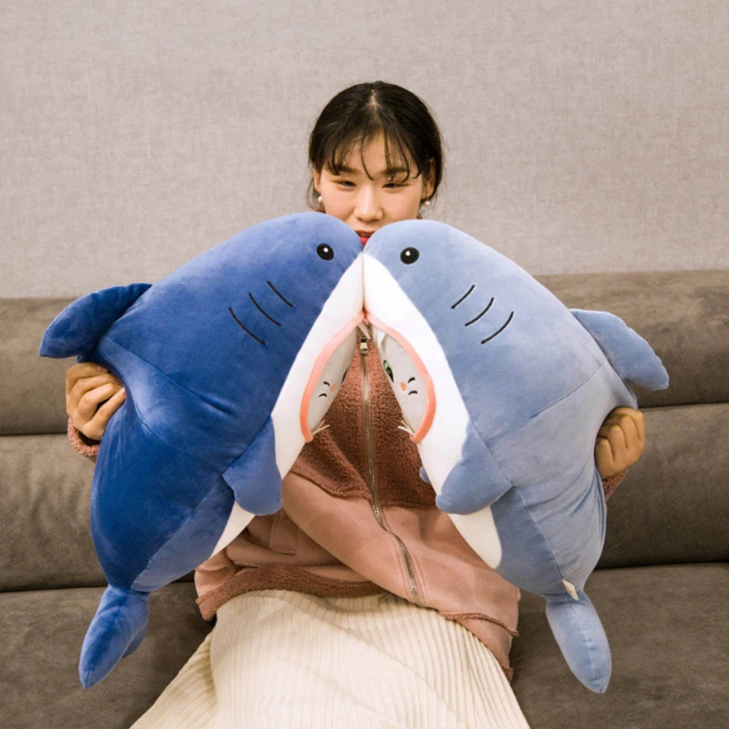 Kawaii кукла-Акула плюшевые игрушки большая емкость морские животные куклы Спящая