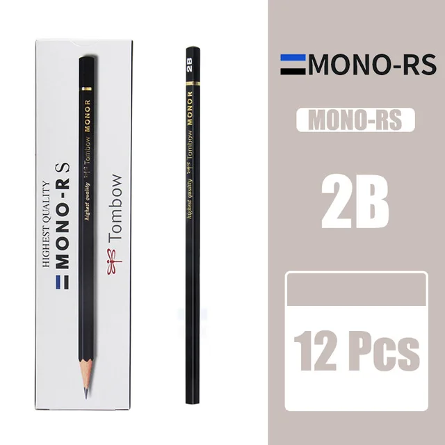 

TOMBOW MONO-RS набор простых карандашей 12 шт. HB 2B 2H 3B 4B 6B