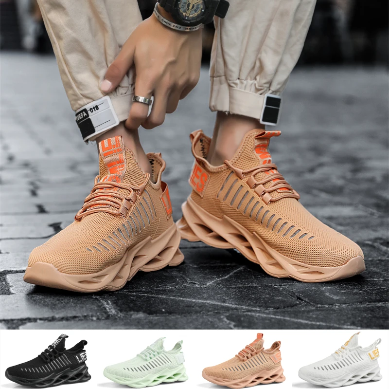 Casual Sneakers Men Running Shoes Paltforms Increasing Height Breathable Comfortable Walking Shoes Lightweight Lace-up