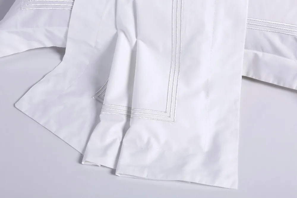 Роскошные 100% Египет постельное белье из хлопка с вышивкой на каблуке 5 звезд