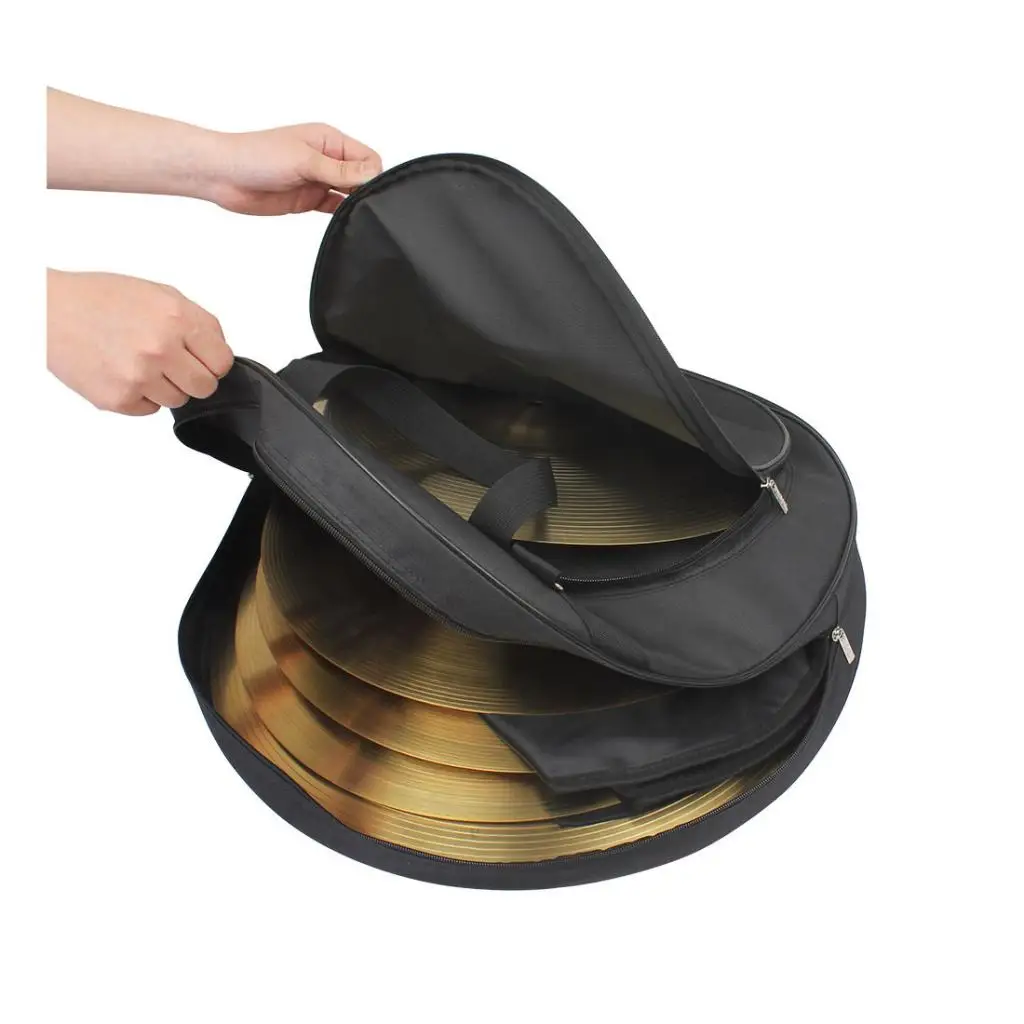 Прочный хлопок 21 тарелка Sabian сумка для хранения чехол для ношения в руке для промо-акций черный 540x130 мм