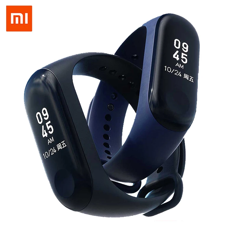 Фитнес браслет Xiaomi Mi Band 3 с большим сенсорным OLED экраном|Смарт-браслеты| |
