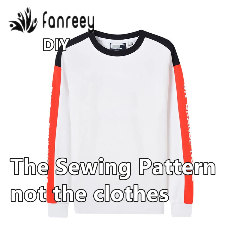 Декоративный Шов Мужской свитер с о-образной горловиной простота узоры для шитья