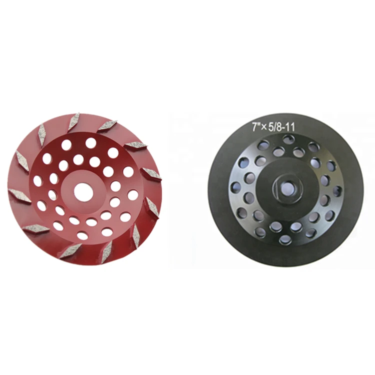 GD69 Twelve ромбовидные сегменты бетонных чашек колеса 7 дюймов абразивный круг для