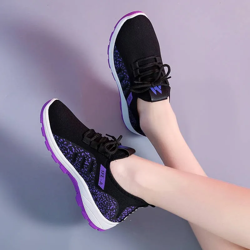 

Tenis Feminino 2020 Women Vulcanized Shoes Breathable Air Mesh Walking Platform Sneakers Women Casual Shoes Chaussure Femme