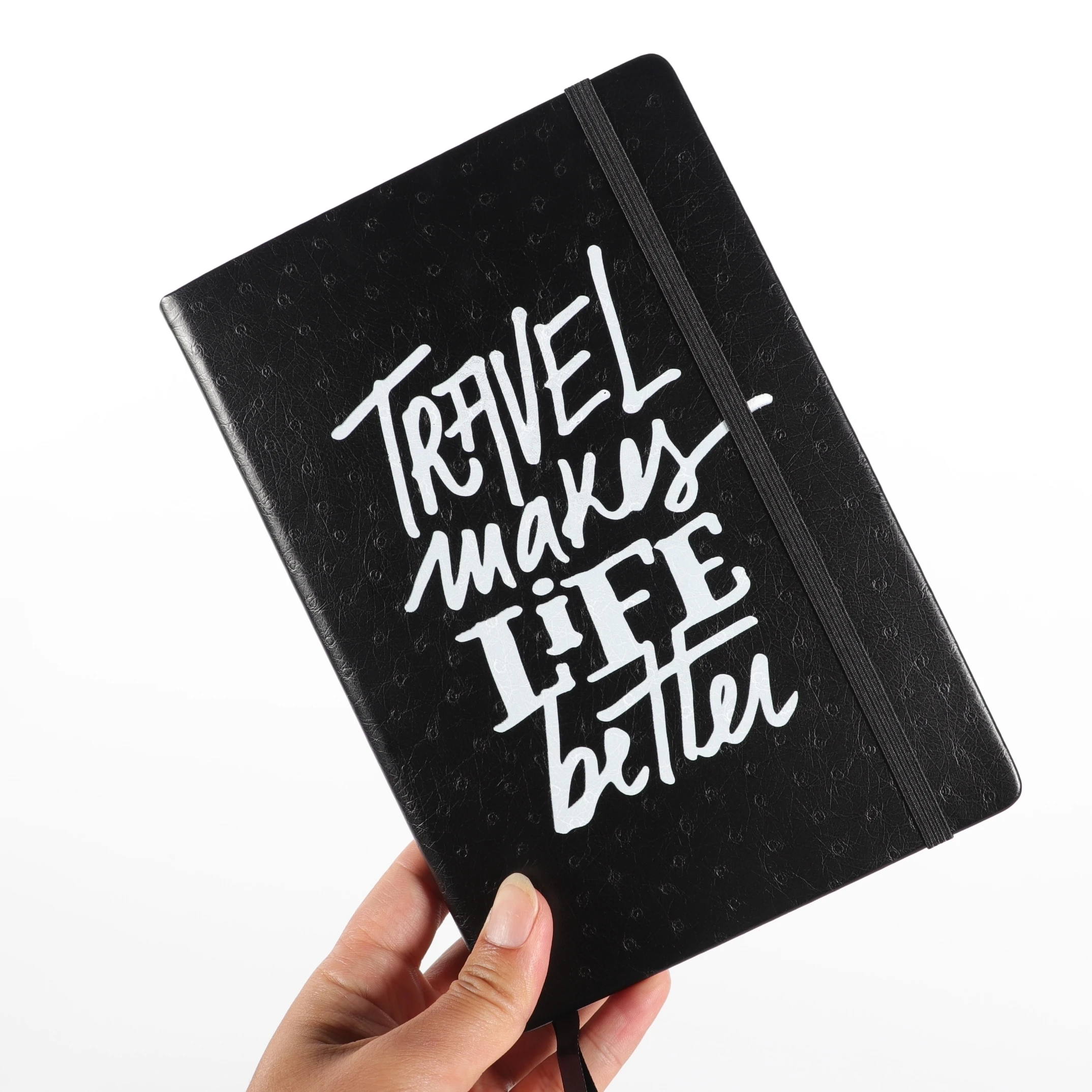 Классический кожаный блокнот в твердой обложке журнал с индивидуальным