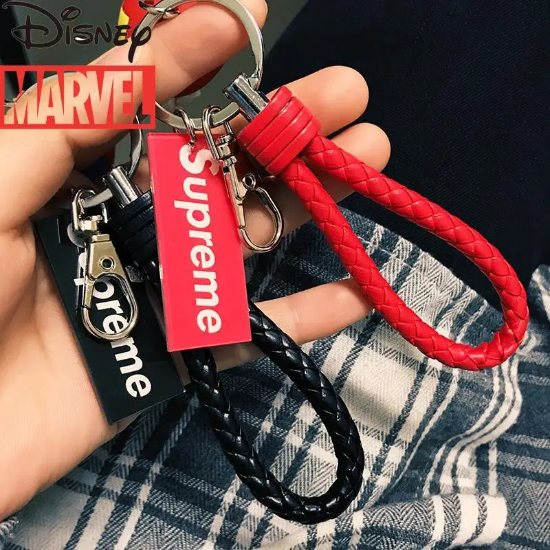 

Disney Iron Man Car Key Chain Ring Pendant Creative Marvel Avengers Pendant Spiderman Key Chain Men