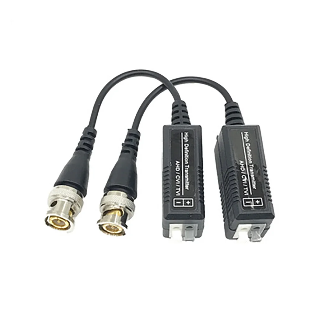 2 шт. аналоговый кабель передатчик AHD CVI TVI HD с витой парой BNC Cat5 адаптер CCTV|Коробки