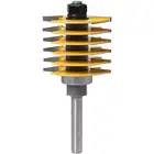 Нож Citop с хвостовиком 8 мм12 мм, многозубчатый шипорезный резак, прорезной резак, фреза для сращивания по дереву, 1 шт.