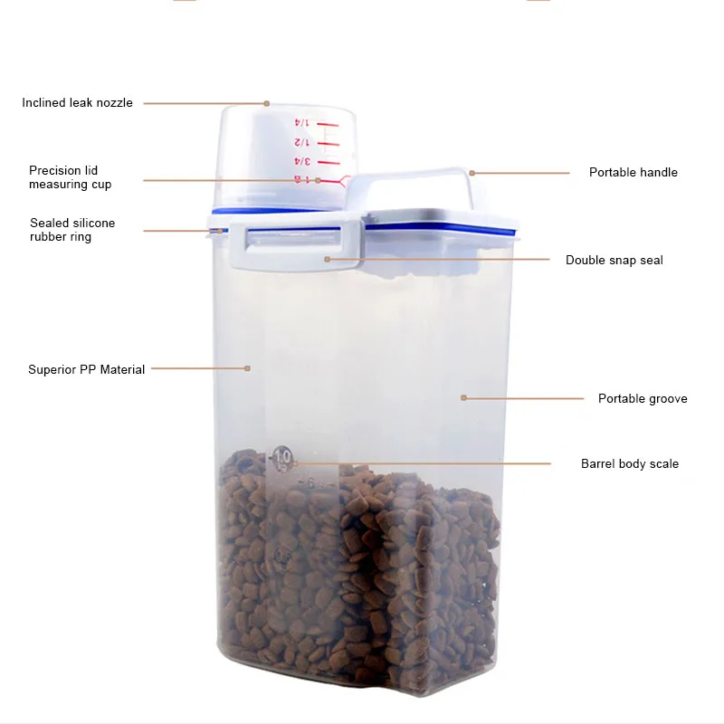 Контейнер для хранения корма домашних животных герметичный контейнер продуктов