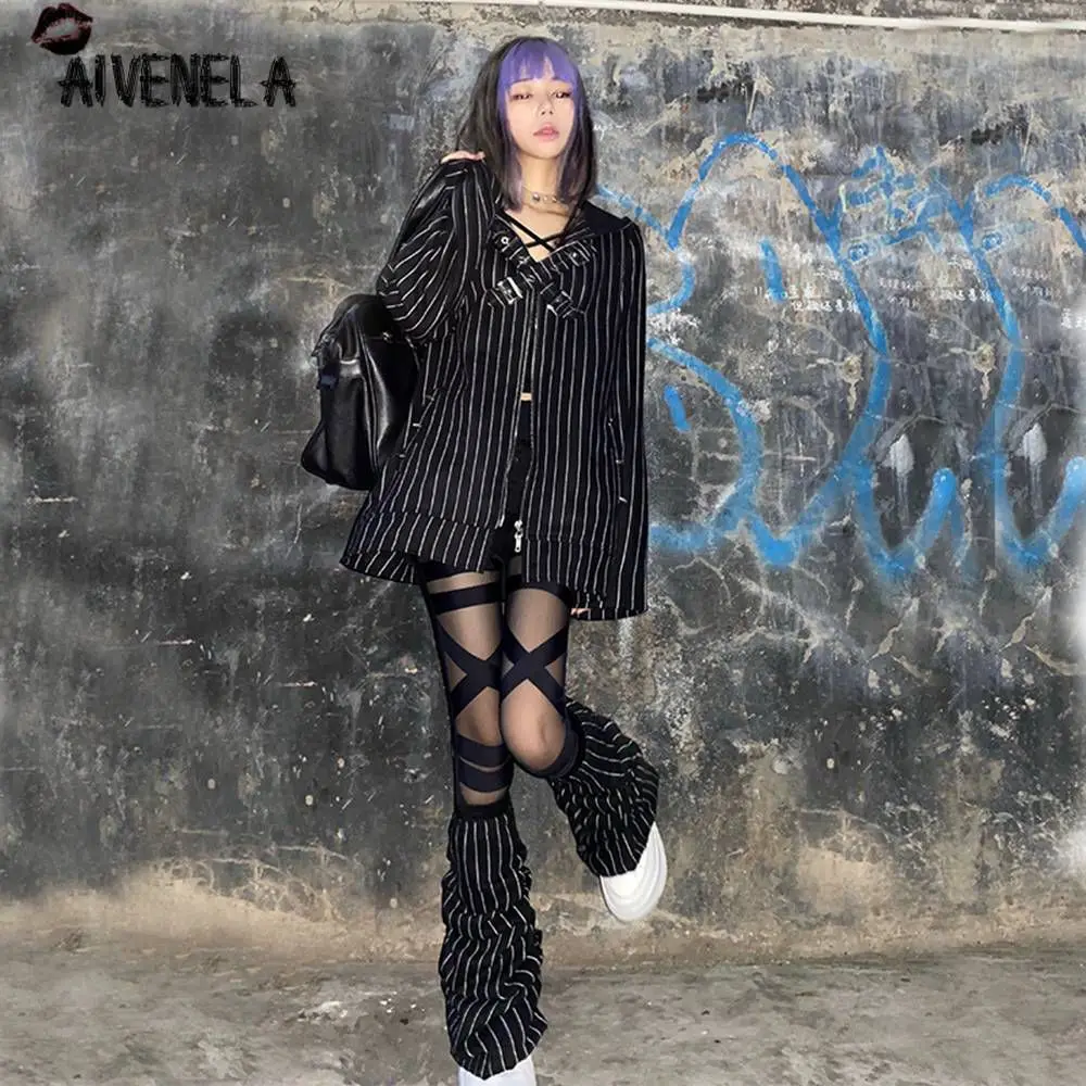 Свитшот женский в готическом стиле с капюшоном и длинным рукавом | Женская одежда