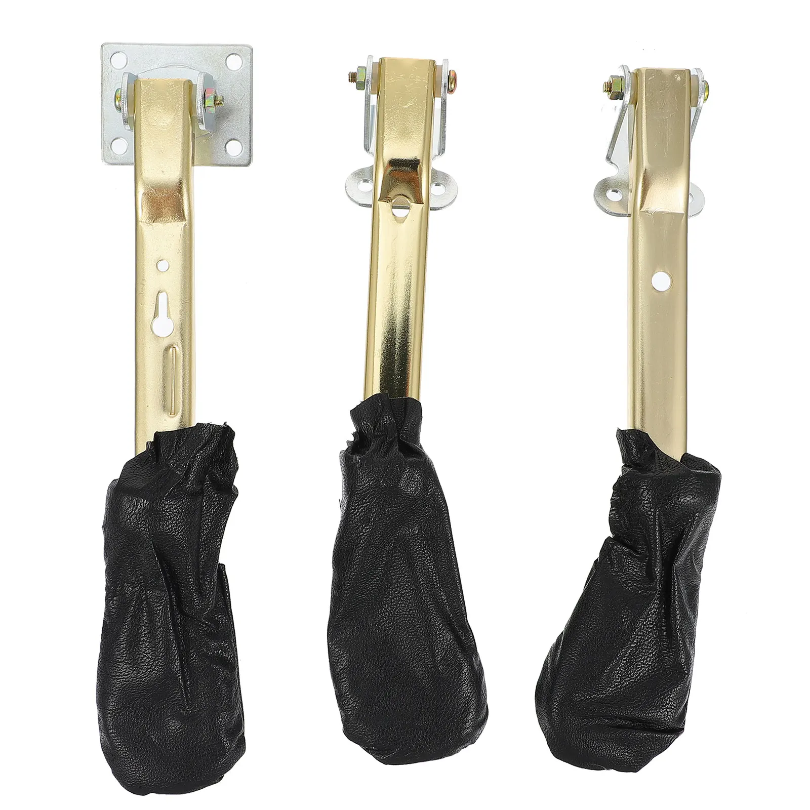 

3 pcs Premium Metal Pedals for Upright Piano Metal Piano Pedals (Golden)