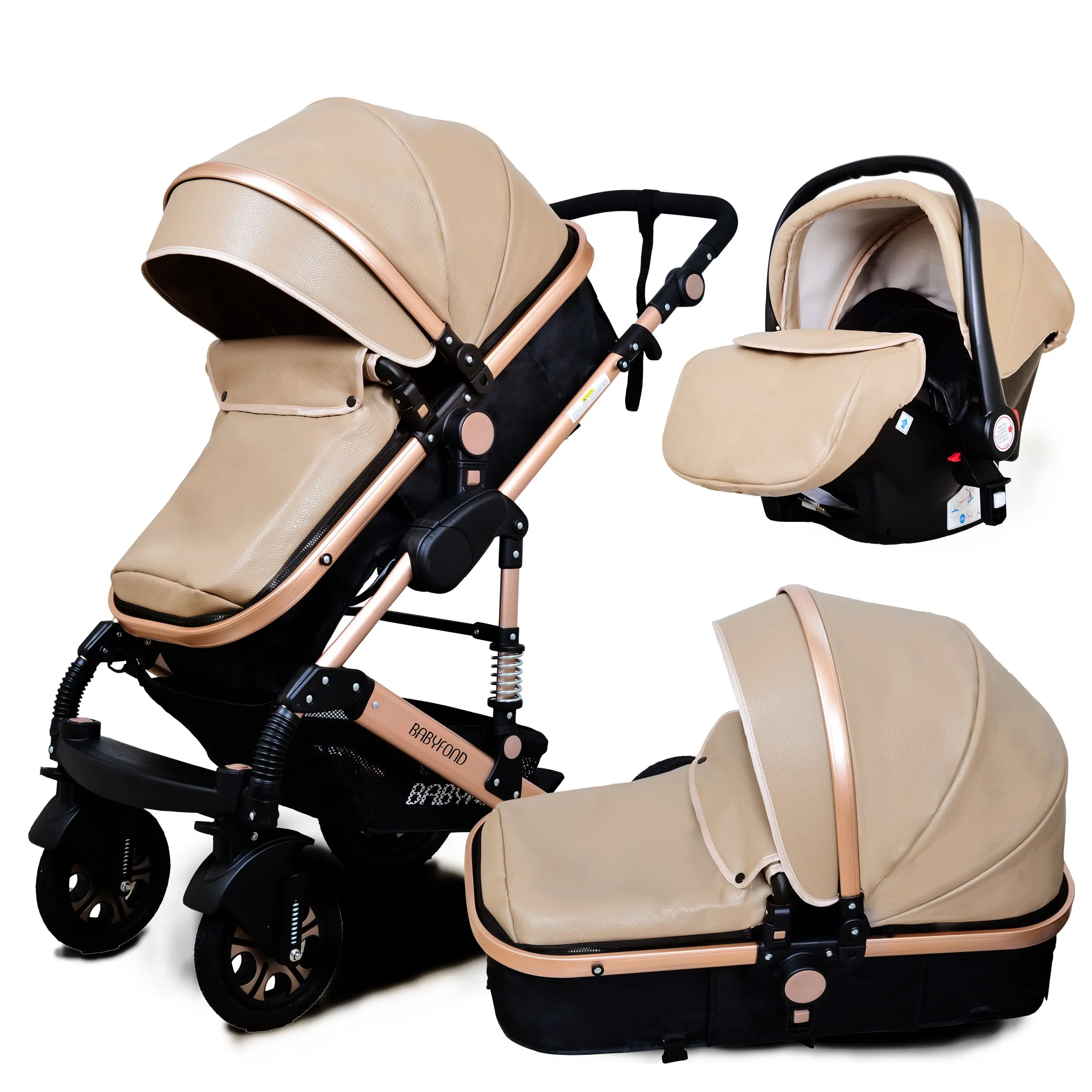 Коляска Babyfond 3 в 1 с сиденьем для детей 0-3 лет коляска европейского стандарта | Мать