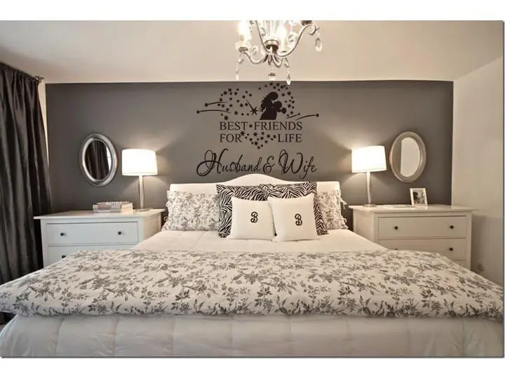 Лучшие друзья для жизни муж и жена Наклейка на стену цитата художественная Декор