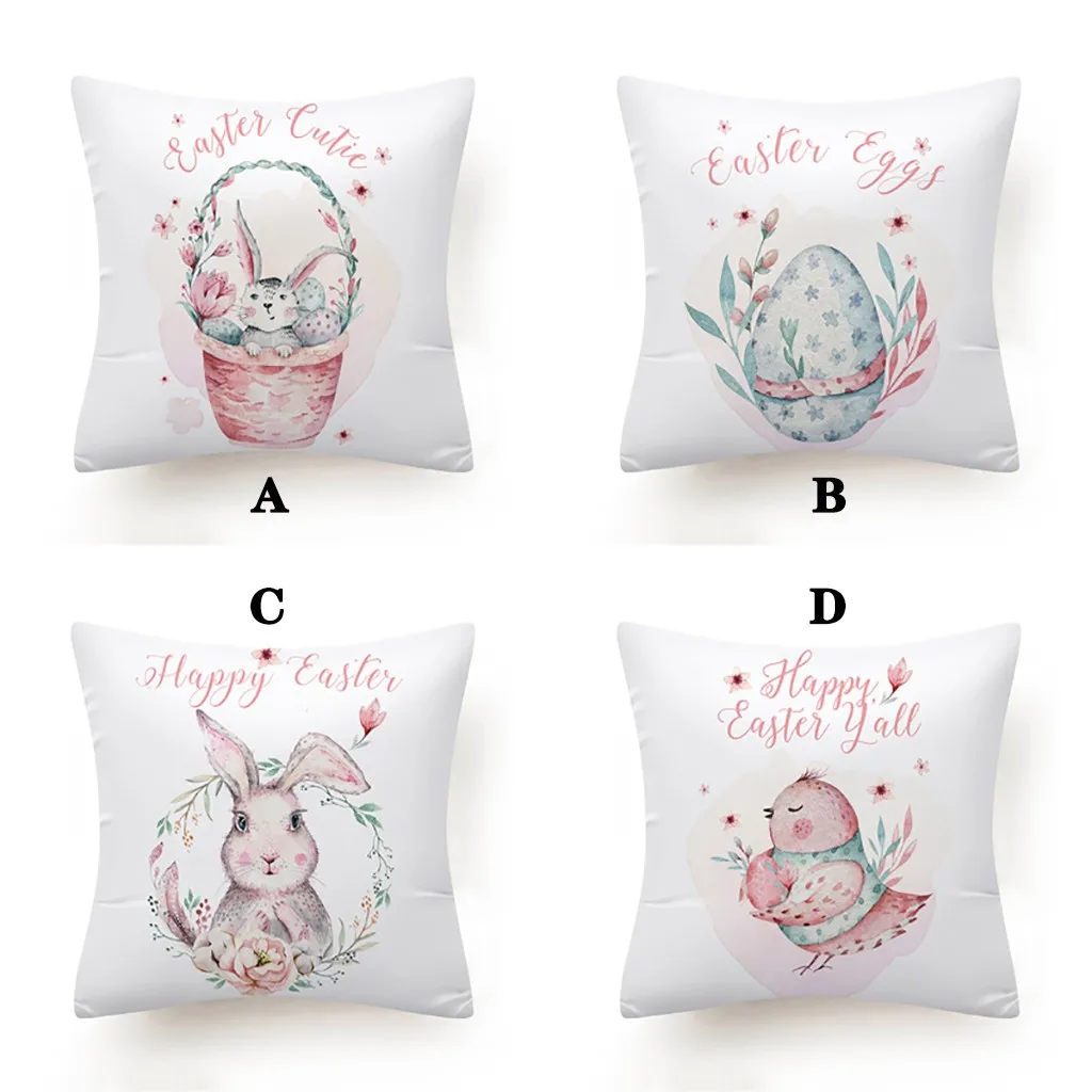 Квадратная наволочка льняная декоративная пасхальные подушки 45 см x чехол для на