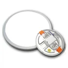 Светодиодный светильник-панель круглый ультратонкий Светодиодный светильник-пуховик AC220V 6 Вт 8 Вт 15 Вт 20 Вт светодиодный потолочный встраиваемый светильник для ванной комнаты