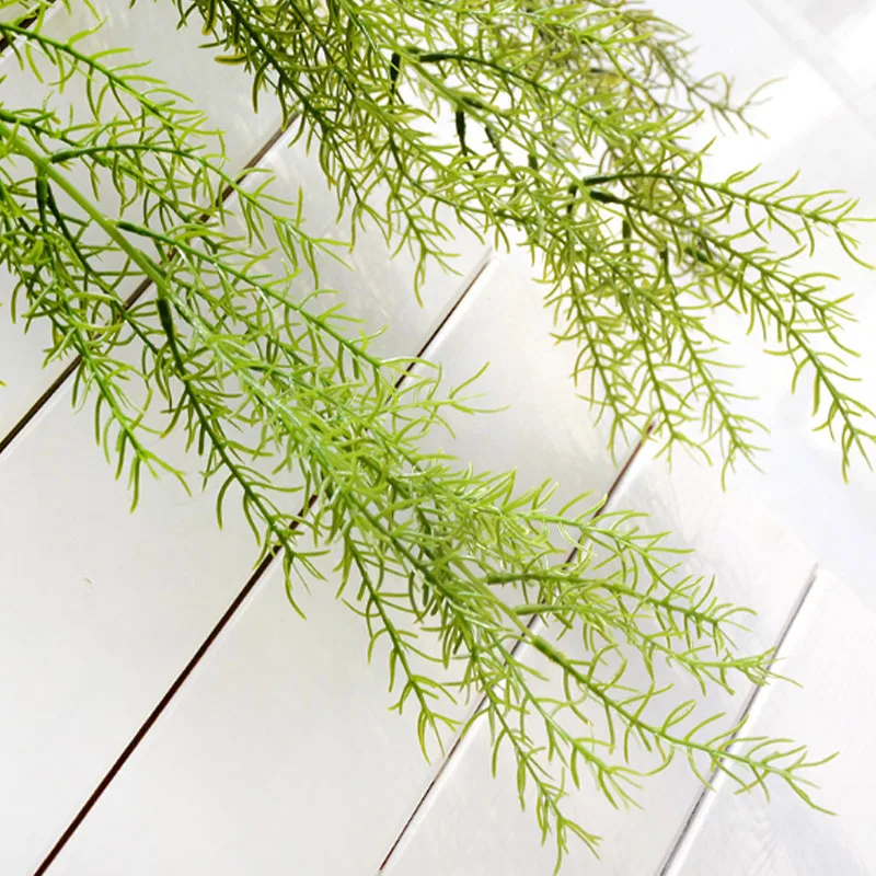 Зеленое Длинное искусственное растение Канадская сосна цветочная гирлянда