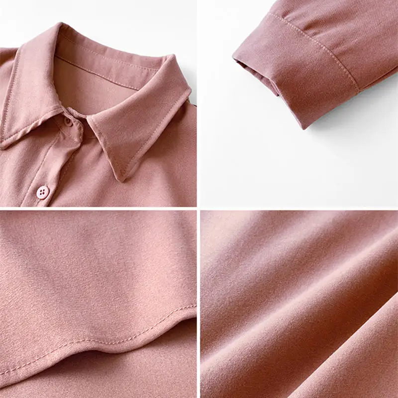 

Spring Summer Blouses Femme Casual Long Sleeve Chiffon Shirts Blouse Women Plus Size Loose Office Ladies Tops Blusas Mujer Q4047