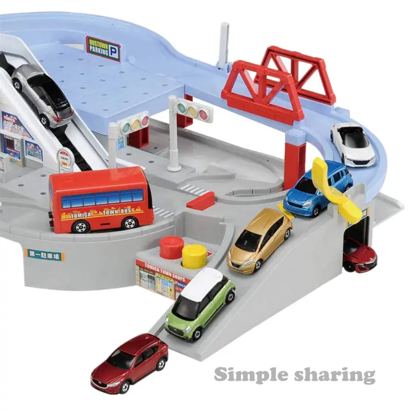 Автоматический игровой набор Takara Tomy Tomica World с 1 автомобилем томикой! Городок для