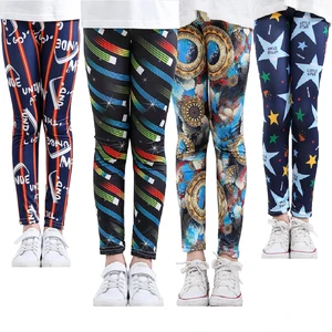 От 2 до 11 лет; Обтягивающие брюки для девочек; Сезон осень-весна; Детские леггинсы для девочек; Детские колготки детские Нарядные пышные торжественные платья-карандаш с принтом штаны для малышей брюки для девочек