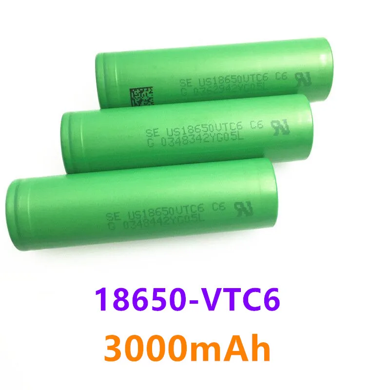 2021 новый оригинальный 3 7 V 3000 MAH Li ion 18650 Аккумулятор для SONY US18650 VTC6 mah батарея + 1pcs USB