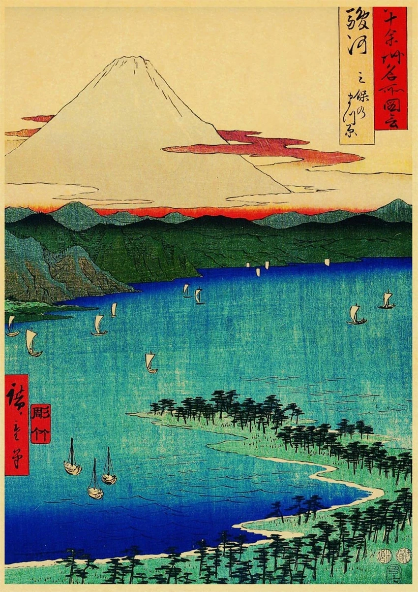 

Nostalgia Japanese old style Poster Kraft Paper Retro Posters Wall Art Painting Kidsroom Decor Sticker