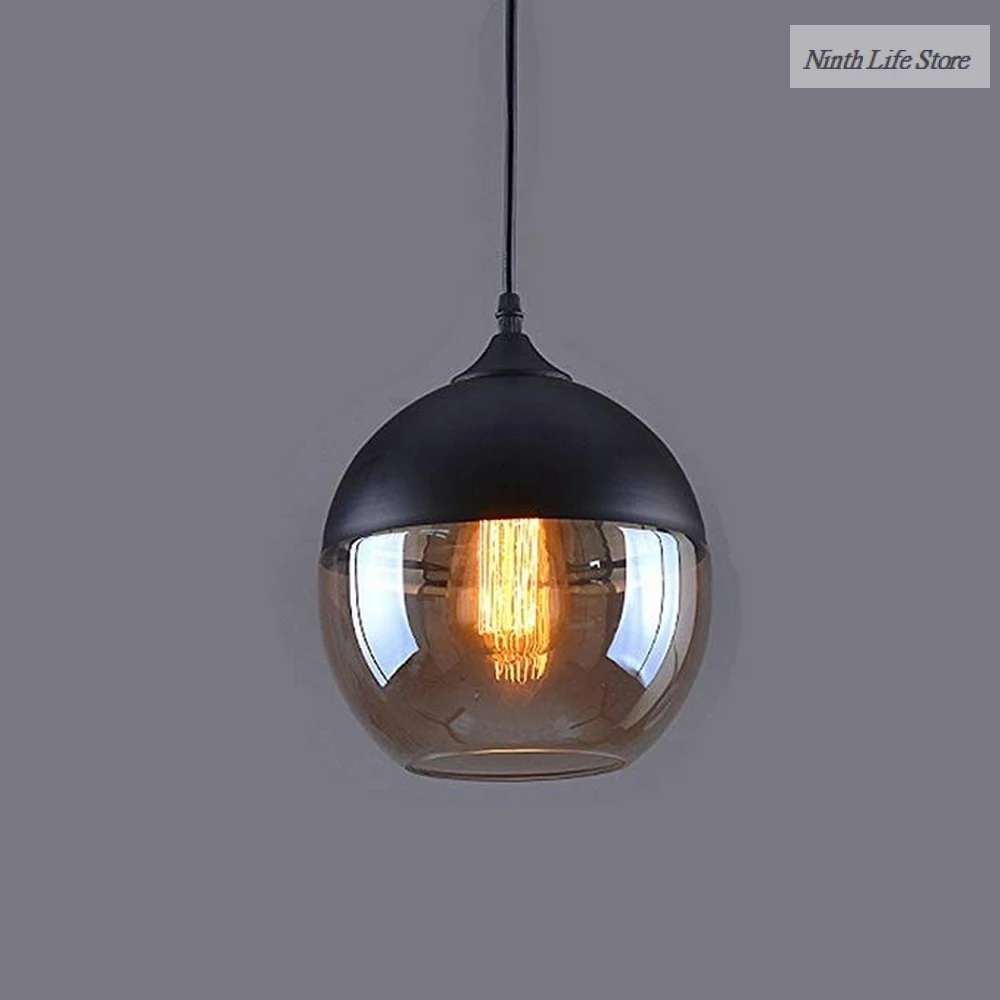 

Vintage Glass Chandelier Lights Glass Retro Fixtures Nordic Lamp Loft Hanging for Dining Room Dining Room Light Home Decoration
