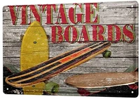 bar wall decoration metal sign decoration home decoration plaque old fashioned skateboard metal decorative plate 8x12 inch